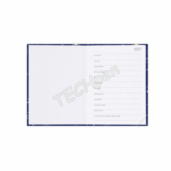LEGAMI AG2712101 12-MONTH DIARY 2027 - CELESTIAL - MINI - WEEKLY