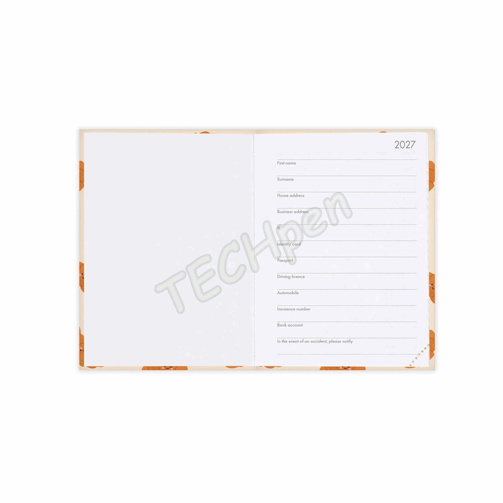 LEGAMI AG2712106 12-MONTH DIARY 2027 - CROISSANT - MINI - WEEKLY