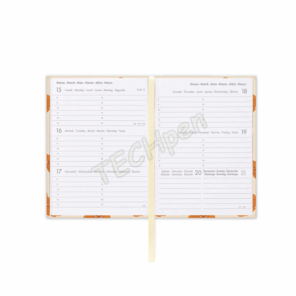 LEGAMI AG2712106 12-MONTH DIARY 2027 - CROISSANT - MINI - WEEKLY