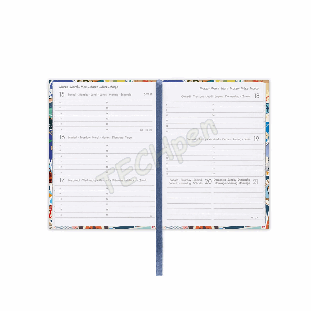 LEGAMI AG2712108 12-MONTH DIARY 2027 - TRAVEL - STICKERS - MINI - WEEKLY