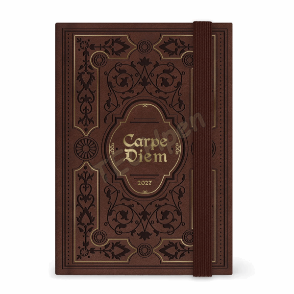 LEGAMI AG2712109 12-MONTH DIARY 2027 - VINTAGE BOOK - CARPE DIEM - SMALL - DAILY