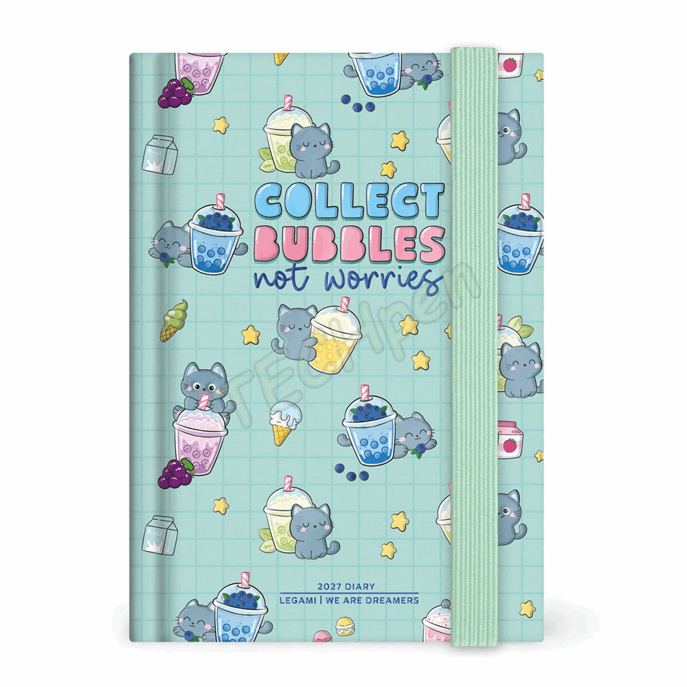 LEGAMI AG2712113 12-MONTH DIARY 2027 - KITTY - BUBBLE TEA - SMALL - DAILY