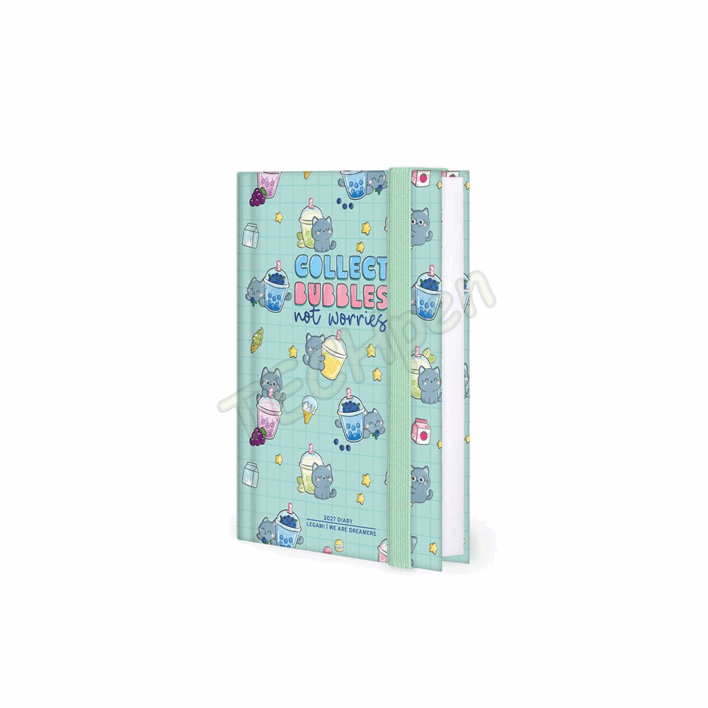 LEGAMI AG2712113 12-MONTH DIARY 2027 - KITTY - BUBBLE TEA - SMALL - DAILY
