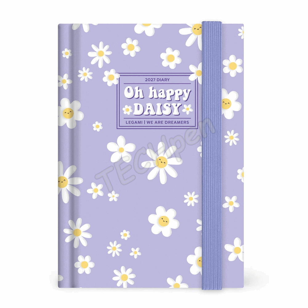 LEGAMI AG2712114 12-MONTH DIARY 2027 - DAISY - LILAC - SMALL - DAILY