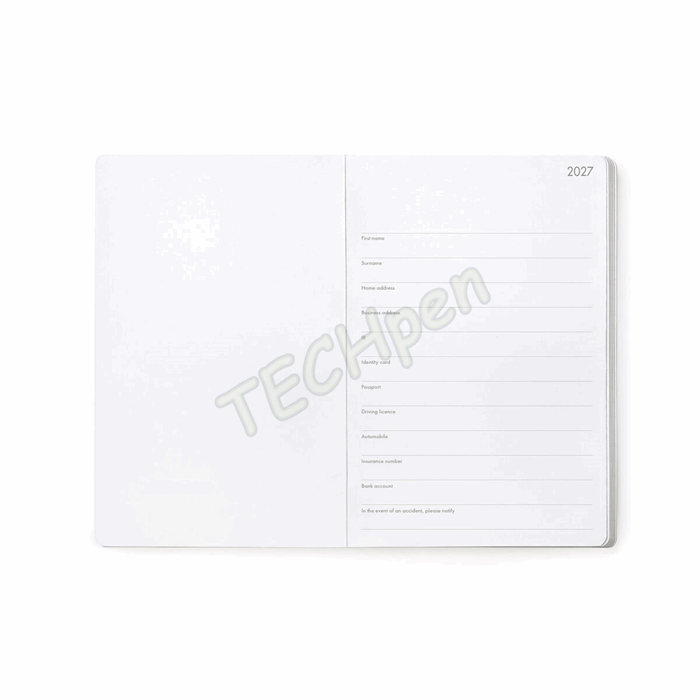 LEGAMI AG2712123 12-MONTH DIARY 2027 - FLOWERS - MEDIUM - WEEKLY