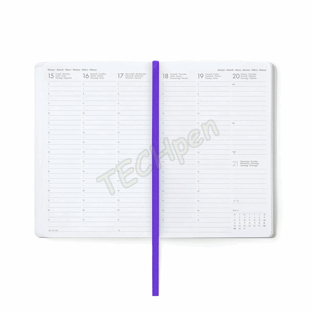 LEGAMI AG2712123 12-MONTH DIARY 2027 - FLOWERS - MEDIUM - WEEKLY