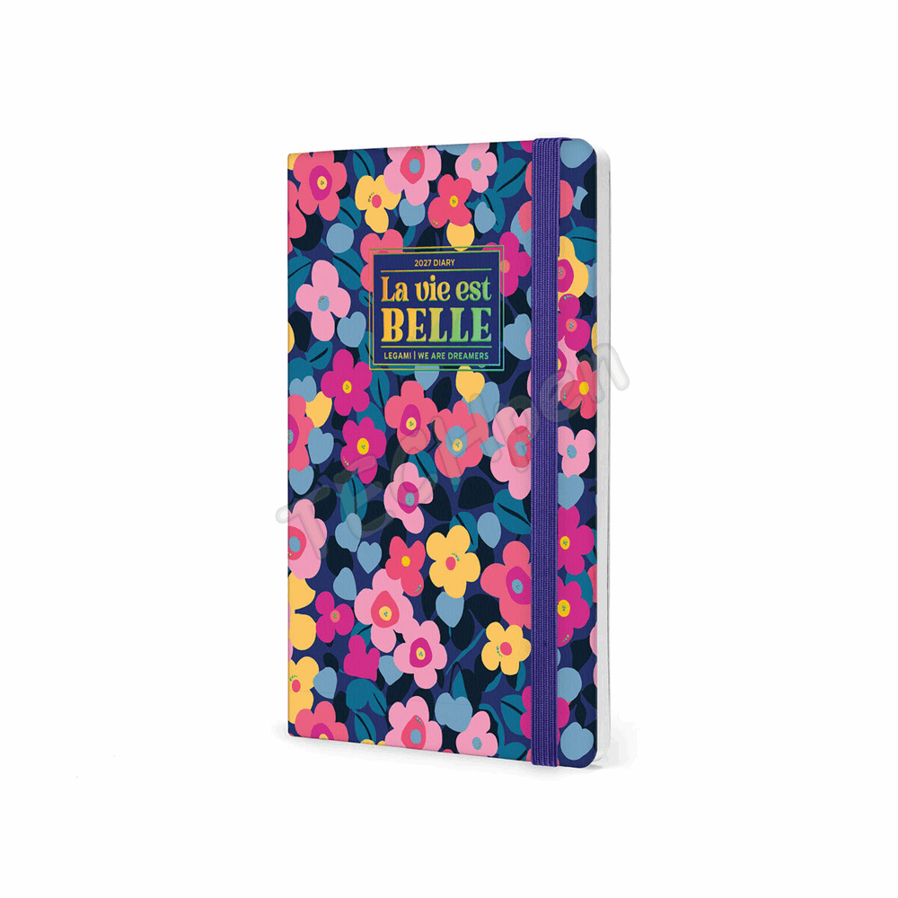 LEGAMI AG2712123 12-MONTH DIARY 2027 - FLOWERS - MEDIUM - WEEKLY