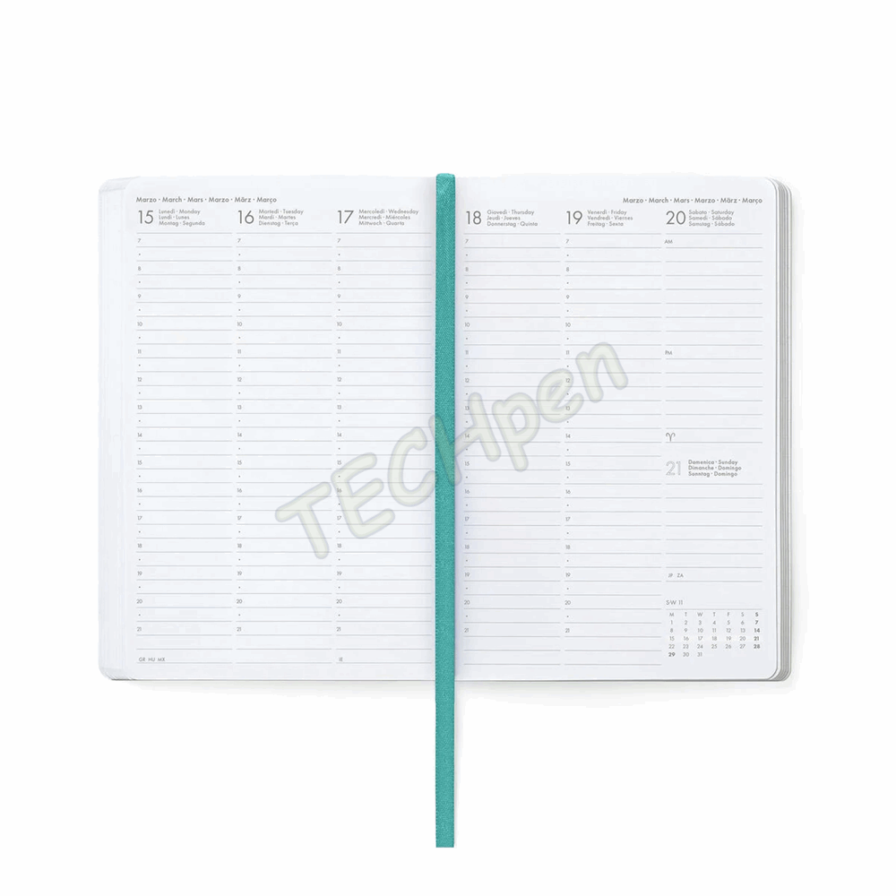 LEGAMI AG2712124 12-MONTH DIARY 2027 - KITTY - BUBBLE TEA - MEDIUM - WEEKLY