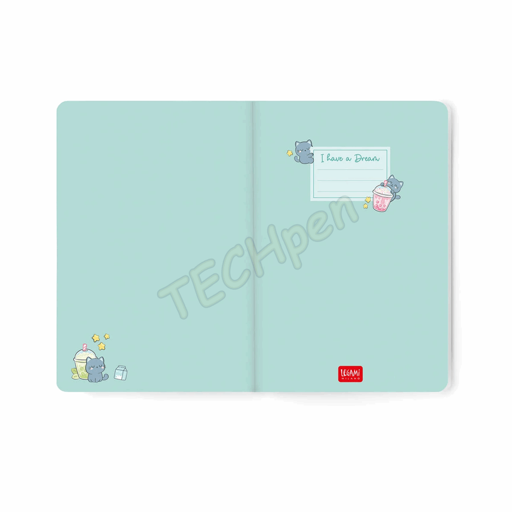LEGAMI AG2712124 12-MONTH DIARY 2027 - KITTY - BUBBLE TEA - MEDIUM - WEEKLY