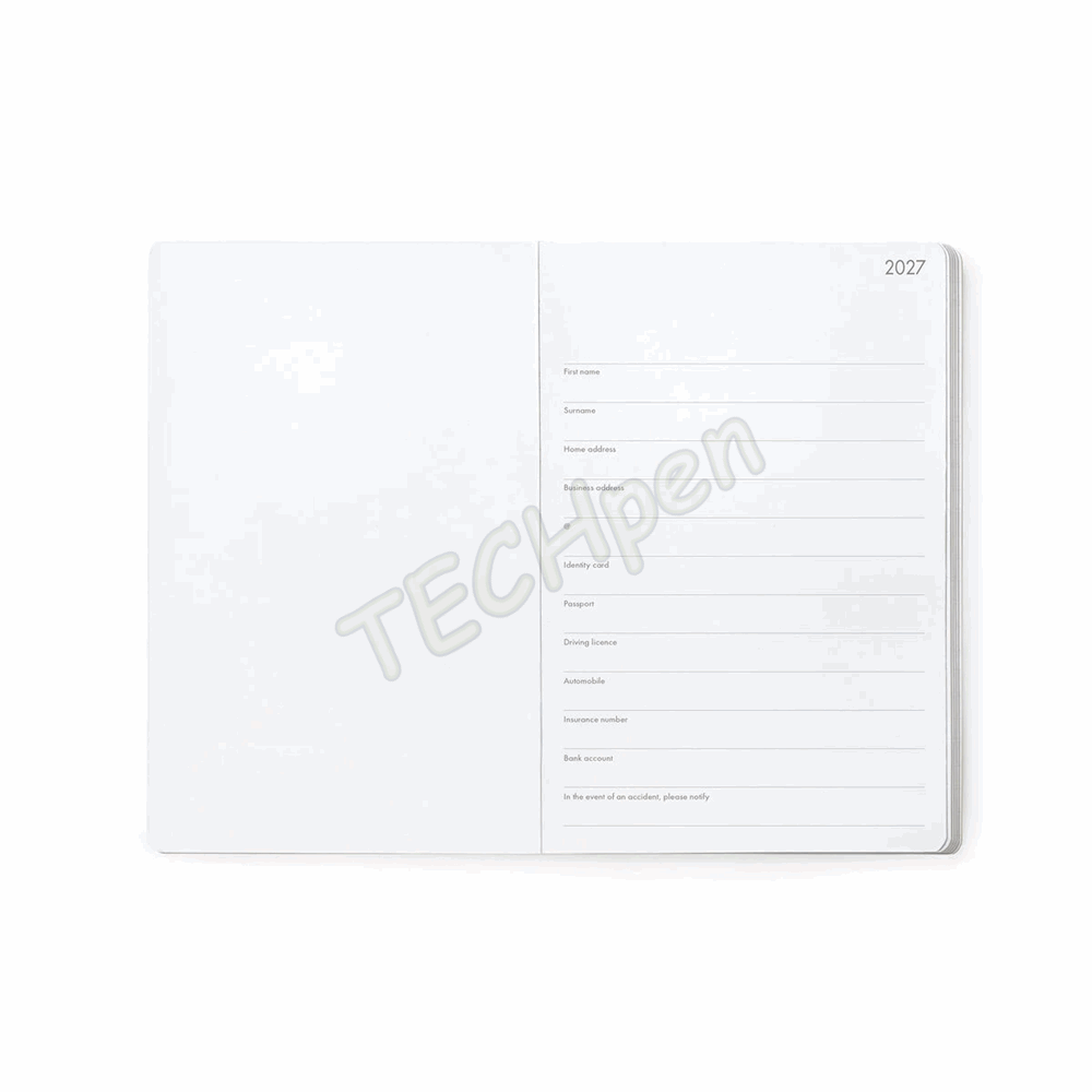 LEGAMI AG2712125 12-MONTH DIARY 2027 - TEDDY BEAR - CHERRY - WHITE - MEDIUM - WEEKLY