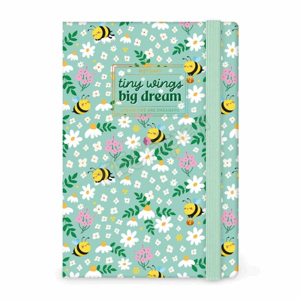 LEGAMI AG2712126 12-MONTH DIARY 2027 - BEE - GREEN - MEDIUM - WEEKLY