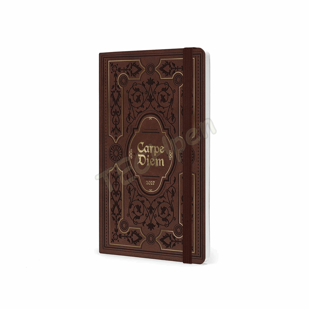 LEGAMI AG2712127 12-MONTH DIARY 2027 - VINTAGE BOOK - CARPE DIEM - MEDIUM - WEEKLY