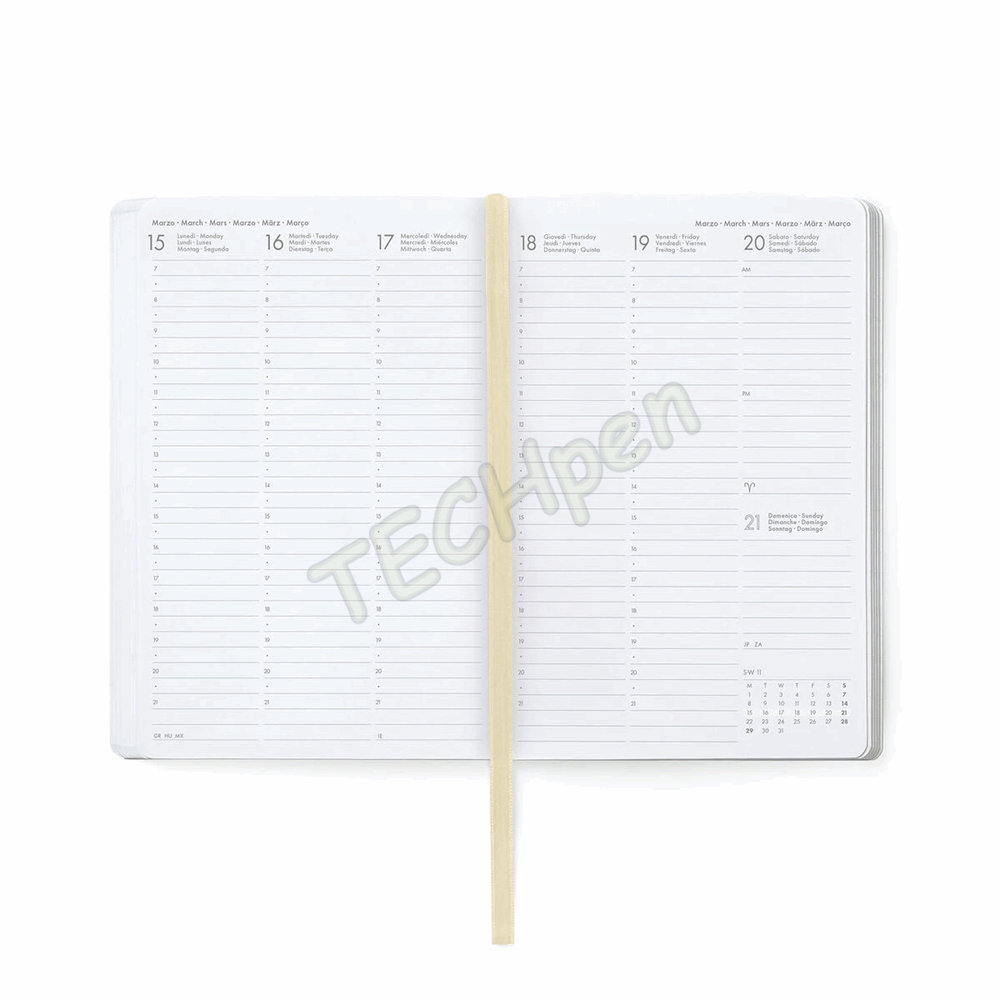 LEGAMI AG2712129 12-MONTH DIARY 2027 - CROISSANT - MEDIUM - WEEKLY