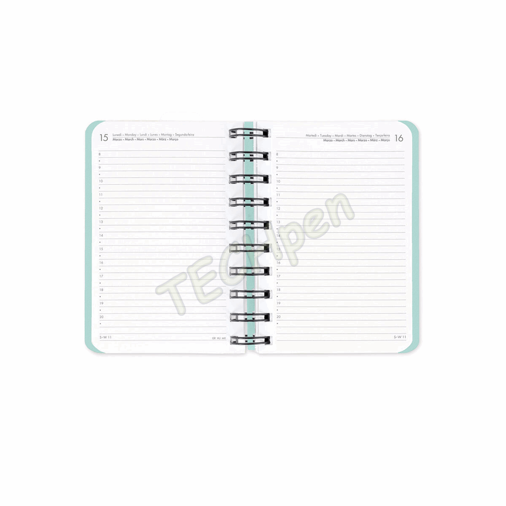 LEGAMI AG2712146 12-MONTH DIARY 2027 - KITTY - BUBBLE TEA - SMALL - DAILY SPIRAL BOUND