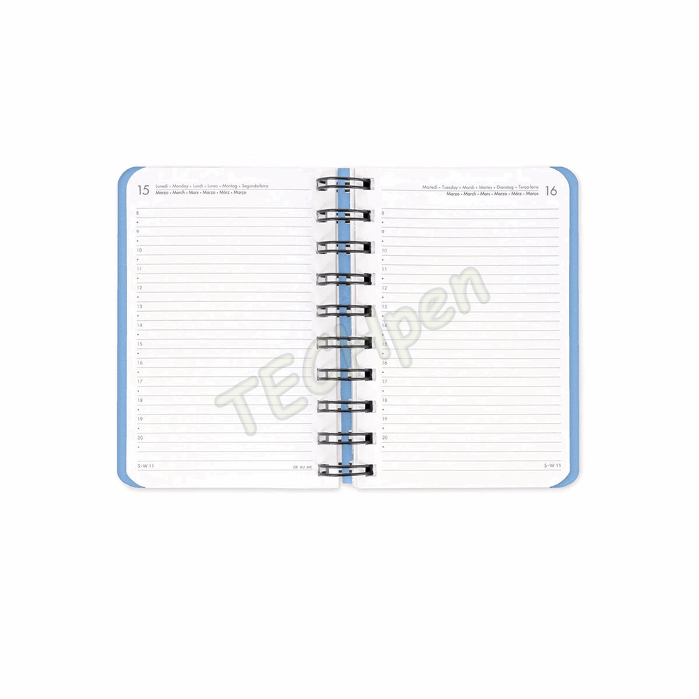 LEGAMI AG2712150 12-MONTH DIARY 2027 - MUSHROOMS - SMALL - DAILY SPIRAL BOUND
