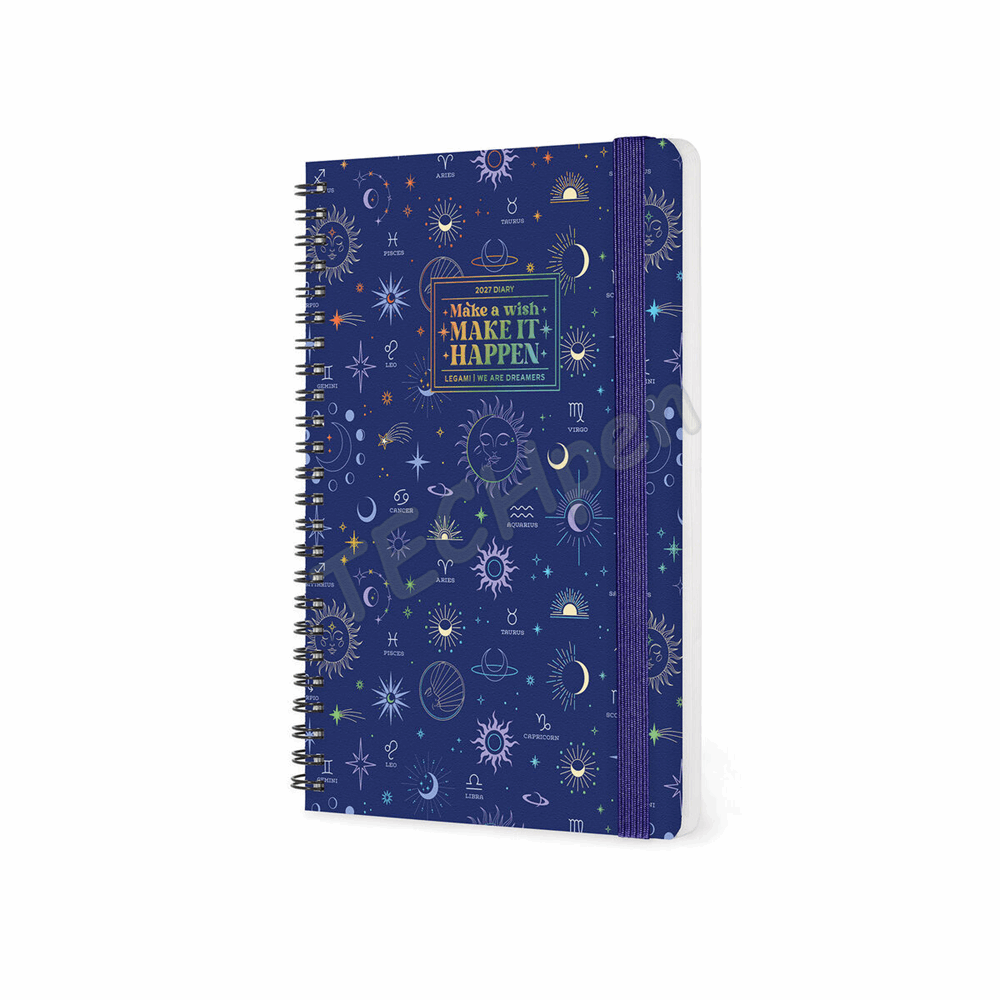 LEGAMI AG2712156 12-MONTH DIARY 2027 - CELESTIAL - LARGE - WEEKLY SPIRAL BOUND