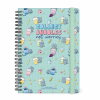 LEGAMI AG2712158 12-MONTH DIARY 2027 - KITTY - BUBBLE TEA - LARGE - WEEKLY SPIRAL BOUND