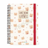 LEGAMI AG2712159 12-MONTH DIARY 2027 - TEDDY BEAR - CHERRY - WHITE - LARGE - WEEKLY SPIRAL