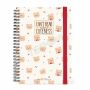 LEGAMI AG2712159 12-MONTH DIARY 2027 - TEDDY BEAR - CHERRY - WHITE - LARGE - WEEKLY SPIRAL