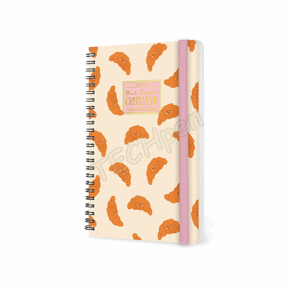 LEGAMI AG2712163 12-MONTH DIARY 2027 - CROISSANT - LARGE - WEEKLY SPIRAL BOUND