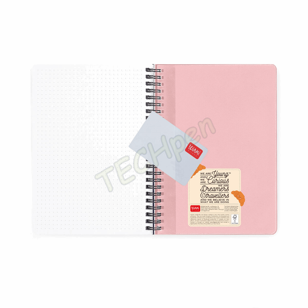 LEGAMI AG2712163 12-MONTH DIARY 2027 - CROISSANT - LARGE - WEEKLY SPIRAL BOUND