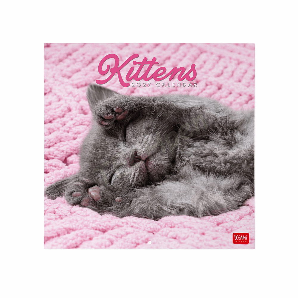 LEGAMI CAL270001 WALL CALENDAR 2027 - CATS - KITTENS - 30X29