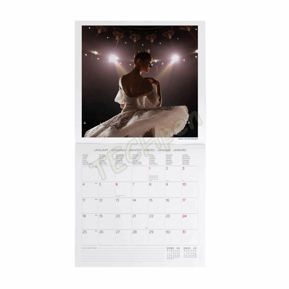 LEGAMI CAL270011 WALL CALENDAR 2027 - VARIOUS - BALLET - 30X29