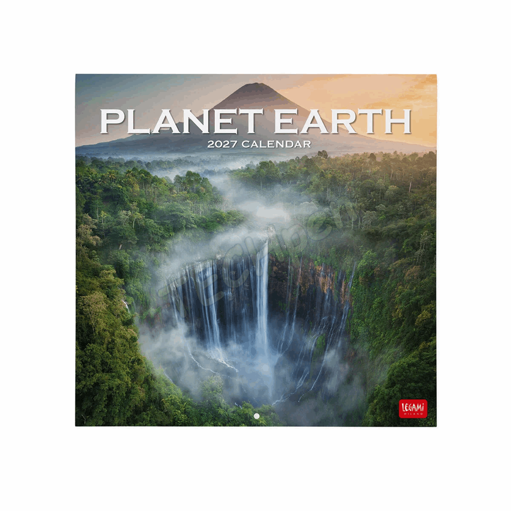 LEGAMI CAL270012 WALL CALENDAR 2027 - NATURE & LANDSCAPES - PLANET EARTH - 30X29