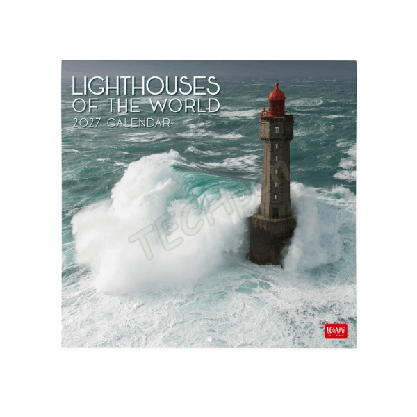 LEGAMI CAL270015 WALL CALENDAR 2027 - NATURE & LANDSCAPES - LIGHTHOUSES OF THE WORLD - 30X