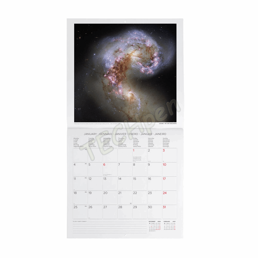 LEGAMI CAL270016 WALL CALENDAR 2027 - NATURE & LANDSCAPES - BEYOND INFINITY - 30X29