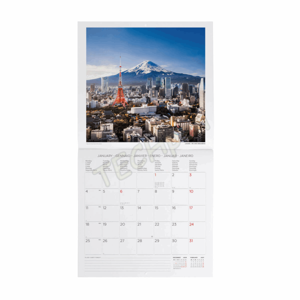 LEGAMI CAL270020 WALL CALENDAR 2027 - AROUND THE WORLD - BEAUTY OF JAPAN - 30X29