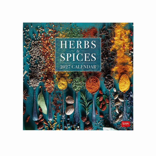 LEGAMI CAL270022 WALL CALENDAR 2027 - FOOD & DRINK - HERBS & SPICES - 30X29