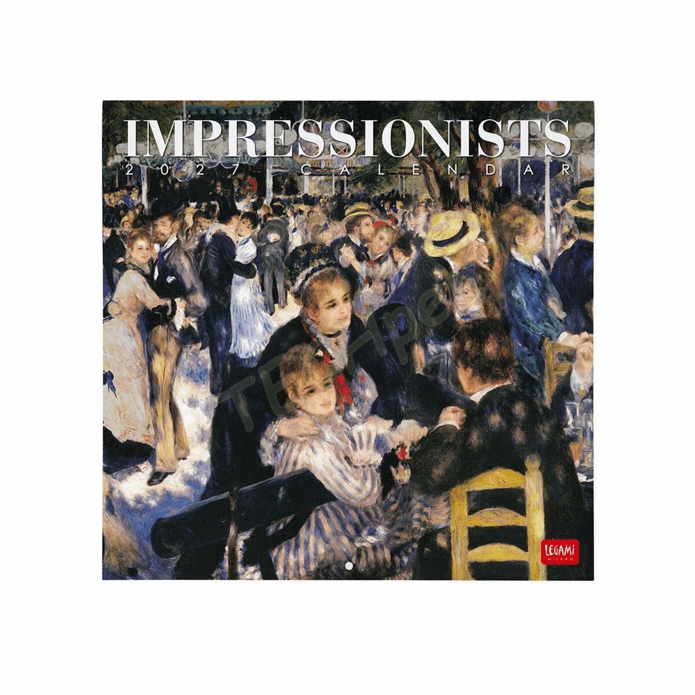 LEGAMI CAL270023 WALL CALENDAR 2027 - ART COLLECTION - IMPRESSIONISTS - 30X29
