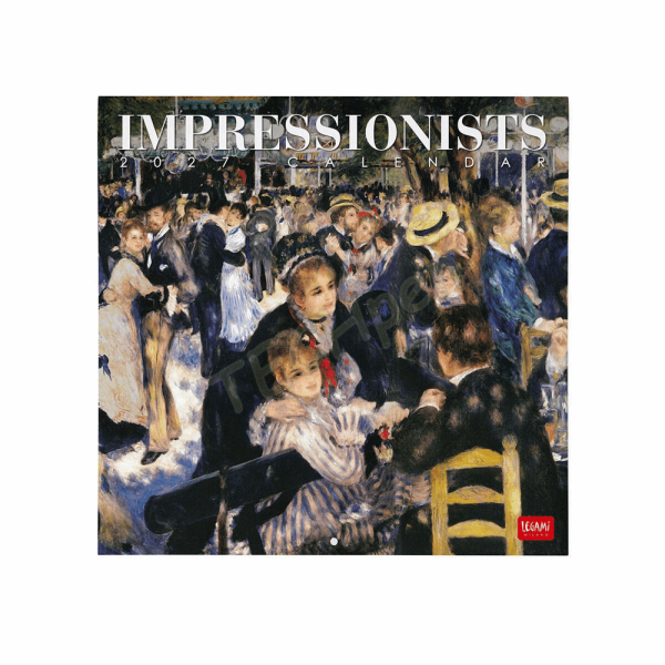 LEGAMI CAL270023 WALL CALENDAR 2027 - ART COLLECTION - IMPRESSIONISTS - 30X29