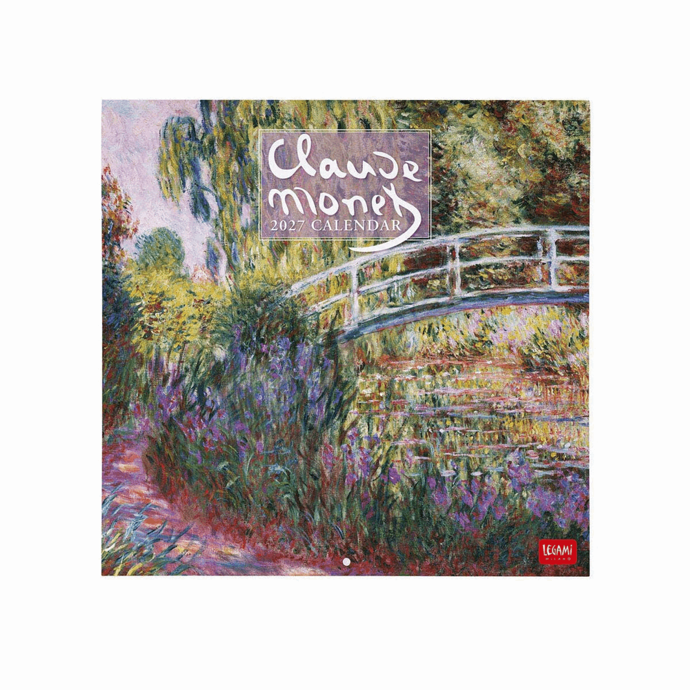 LEGAMI CAL270024 WALL CALENDAR 2027 - ART COLLECTION - CLAUDE MONET - 30X29