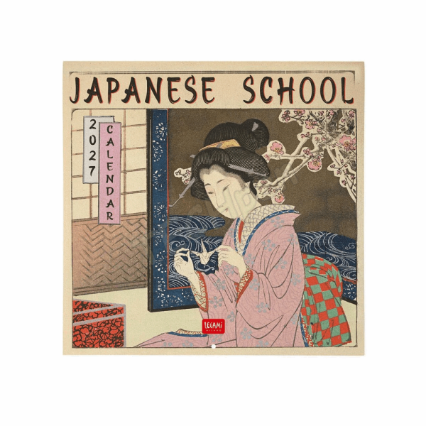 LEGAMI CAL270029 WALL CALENDAR 2027 - ART COLLECTION - JAPANESE SCHOOL - 30X29
