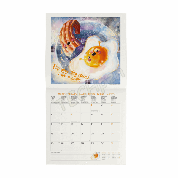 LEGAMI CAL270034 WALL CALENDAR 2027 - INSPIRATION - GOOD VIBES ONLY - 30X29