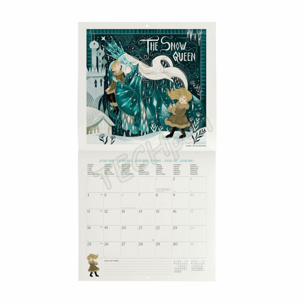 LEGAMI CAL270048 WALL CALENDAR 2027 - BOOK LOVERS - ONCE UPON A TIME - 30X29