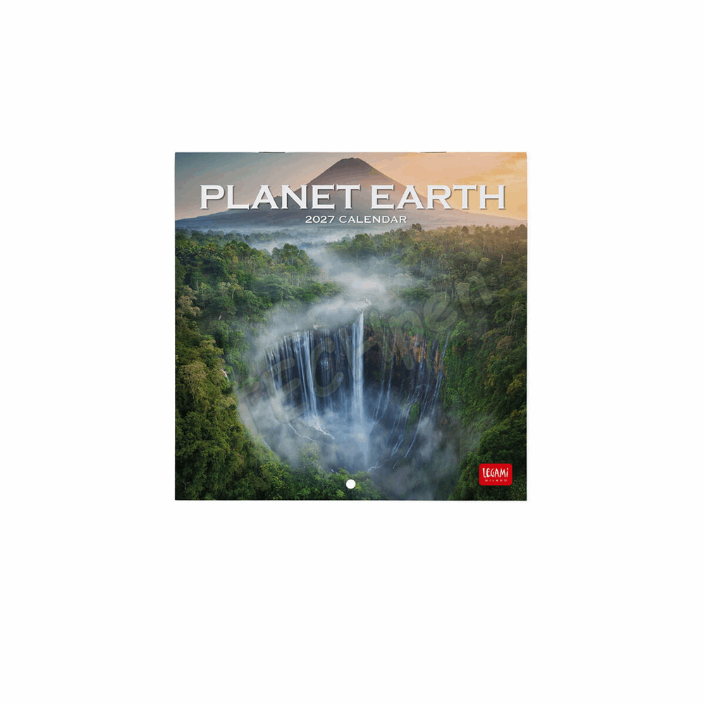 LEGAMI CAL270091 WALL CALENDAR 2027 - NATURE & LANDSCAPES - PLANET EARTH - 18X18