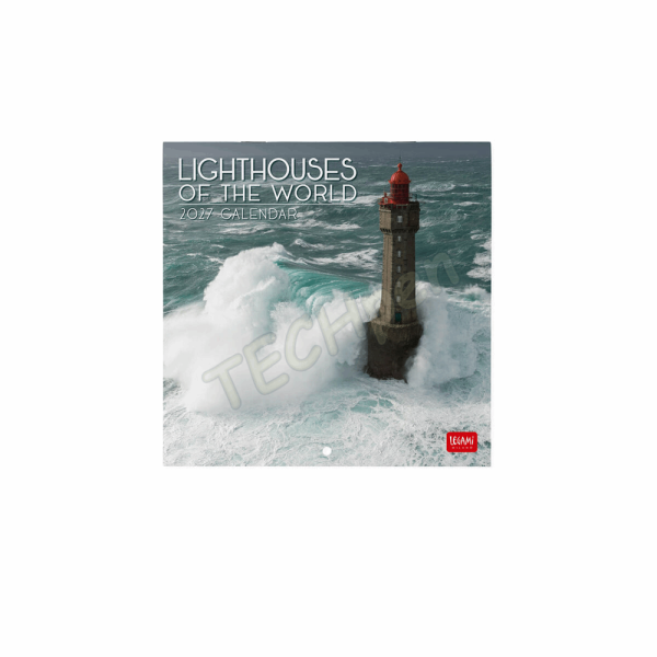 LEGAMI CAL270094 WALL CALENDAR 2027 - NATURE & LANDSCAPES - LIGHTHOUSES OF THE WORLD - 18X