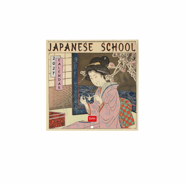 LEGAMI CAL270099 WALL CALENDAR 2027 - ART COLLECTION - JAPANESE SCHOOL - 18X18