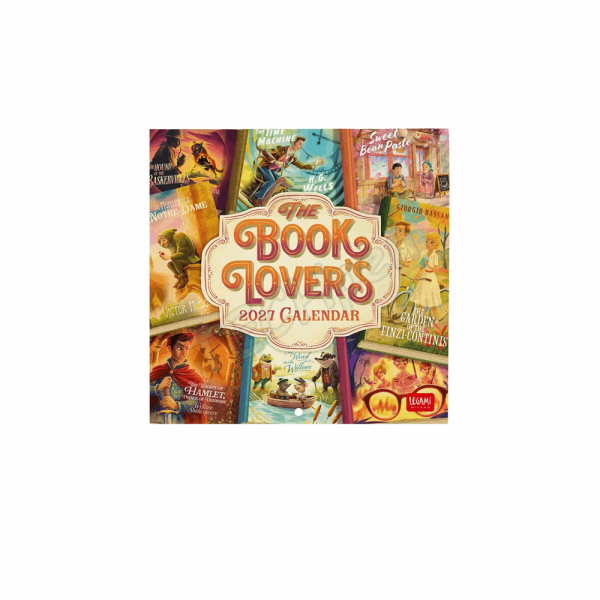 LEGAMI CAL270109 WALL CALENDAR 2027 - BOOK LOVERS - BOOK LOVERS - 18X18