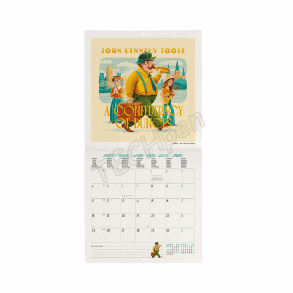 LEGAMI CAL270109 WALL CALENDAR 2027 - BOOK LOVERS - BOOK LOVERS - 18X18