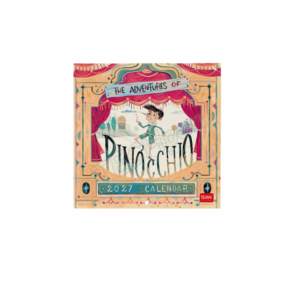 LEGAMI CAL270111 WALL CALENDAR 2027 - BOOK LOVERS - PINOCCHIO - 18X18