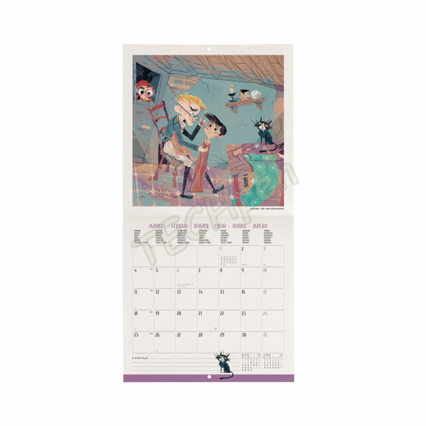 LEGAMI CAL270111 WALL CALENDAR 2027 - BOOK LOVERS - PINOCCHIO - 18X18
