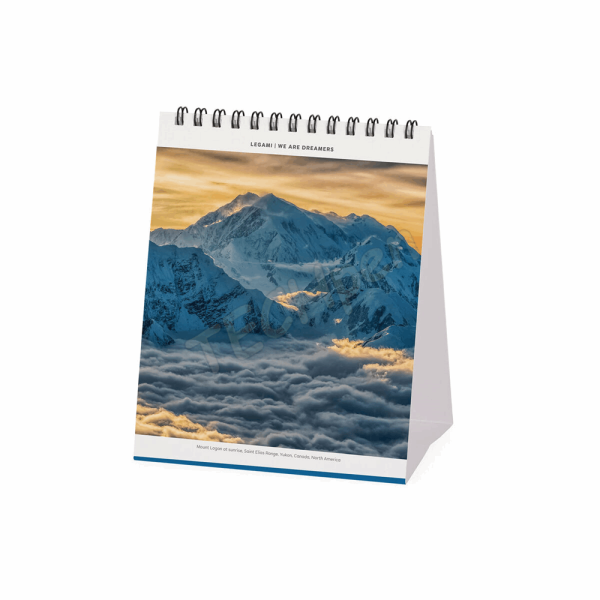 LEGAMI CAL270127 DESK CALENDAR 2027 - NATURE & LANDSCAPES - MOUNTAINS - 12X14.5