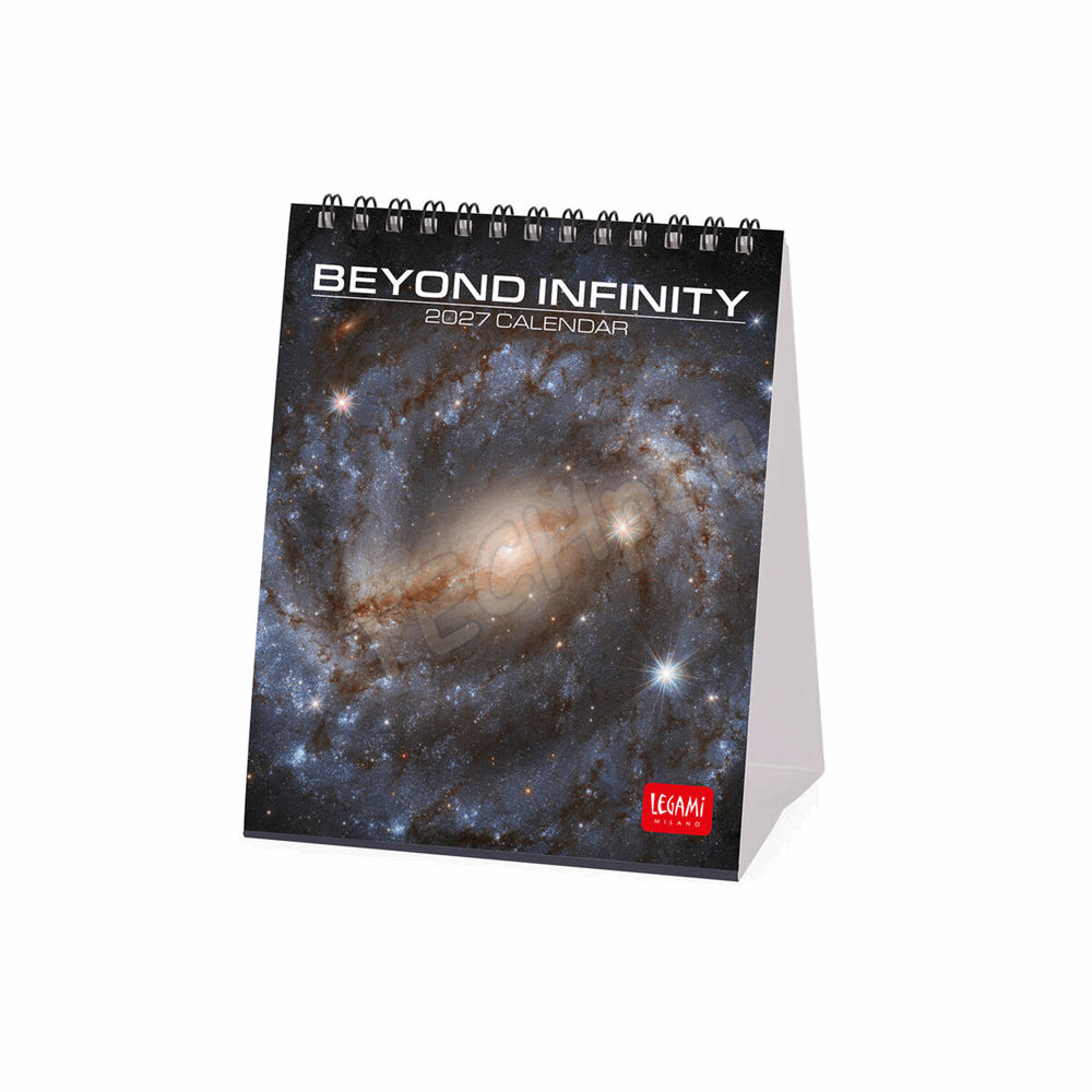LEGAMI CAL270129 DESK CALENDAR 2027 - NATURE & LANDSCAPES - BEYOND INFINITY - 12X14.5