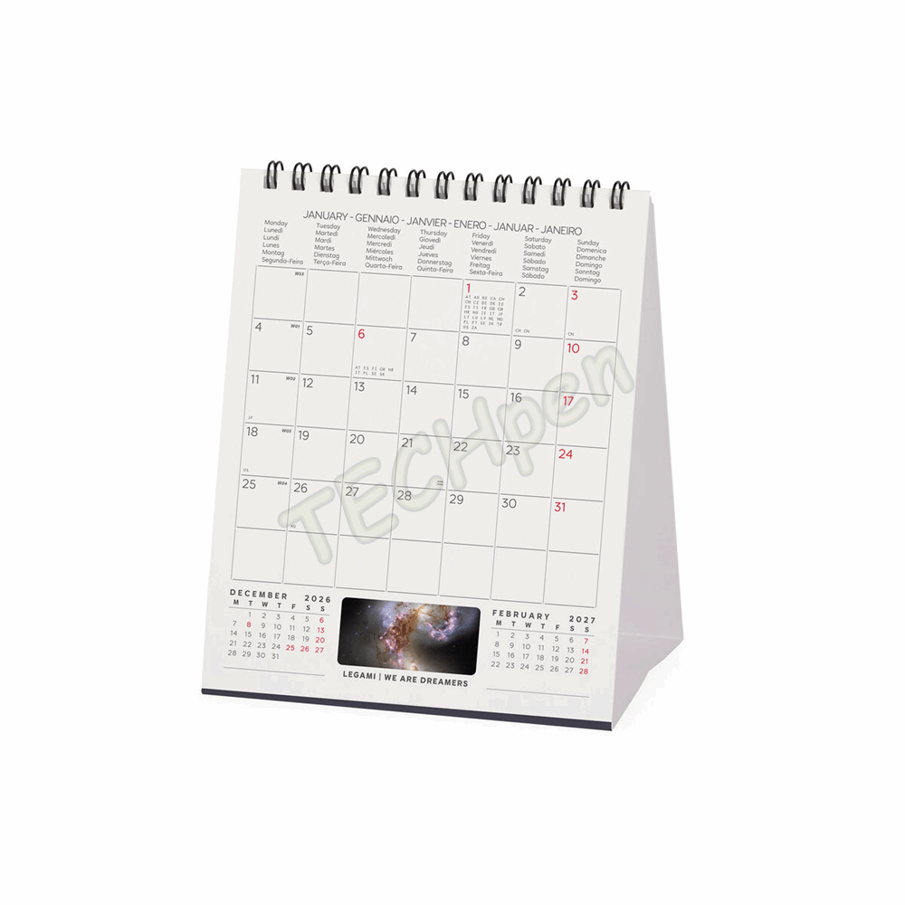 LEGAMI CAL270129 DESK CALENDAR 2027 - NATURE & LANDSCAPES - BEYOND INFINITY - 12X14.5