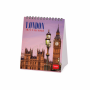 LEGAMI CAL270131 DESK CALENDAR 2027 - AROUND THE WORLD - LONDON - 12X14.5