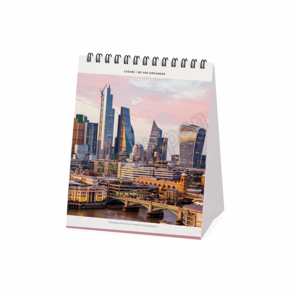 LEGAMI CAL270131 DESK CALENDAR 2027 - AROUND THE WORLD - LONDON - 12X14.5